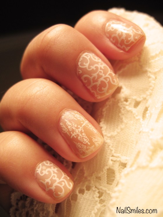 Nude Lace Nails